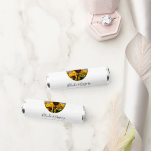 Sunflower Blue Sky Rustic Wedding  Breath Savers® Mints