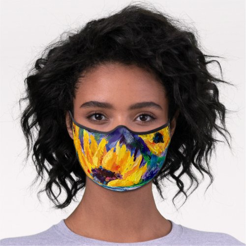 Sunflower Blues Premium Face Mask