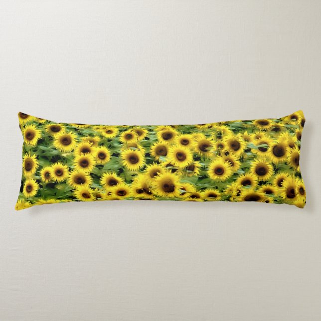 Sunflower Body Pillow (Front)