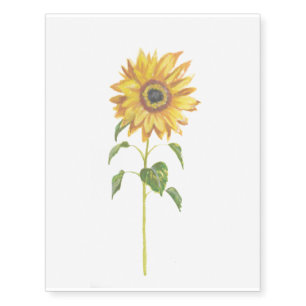 Sunflower boho temporary tattoo