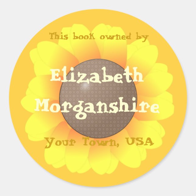 Sunflower Bookplate (Front)