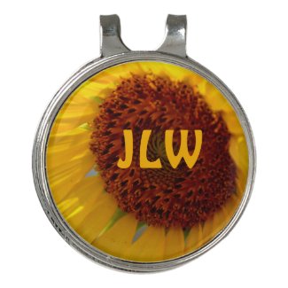 Sunflower Botanical Floral Personalized Initials