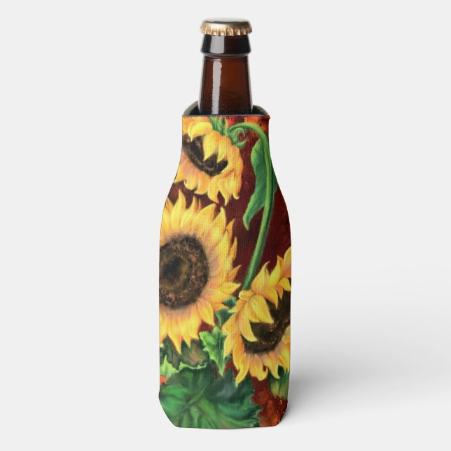 Sunflower Bottle Cooler (Bottle Front)