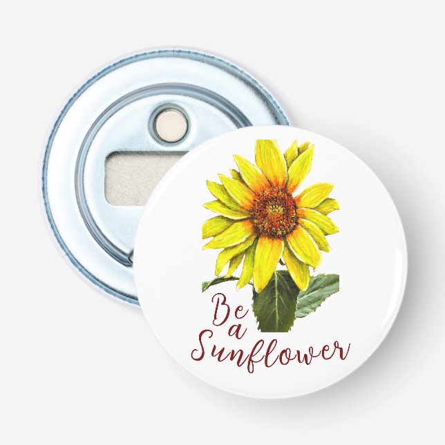 Sunflower Bottle Opener (Front)