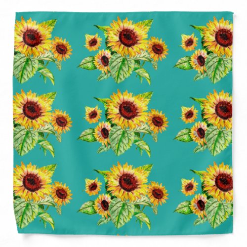 Sunflower Bouquet Bandana