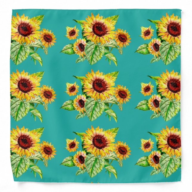 Sunflower Bouquet Bandana (Front)