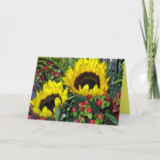 Sunflower Bouquet! Card