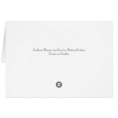 Sunflower Bouquet Card (Back Horizontal)