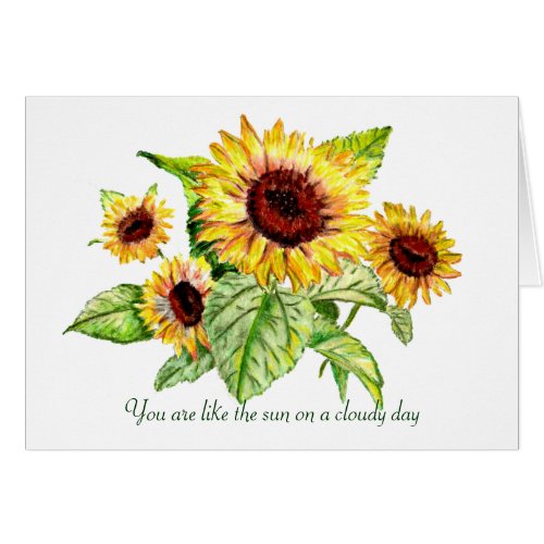 Sunflower Bouquet Card