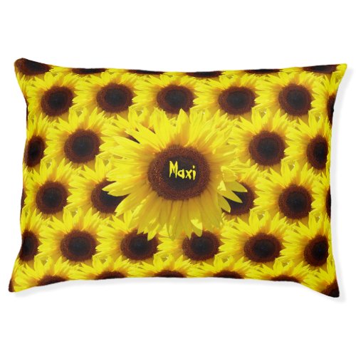 Sunflower Bouquet Indoor _ Dog Bed