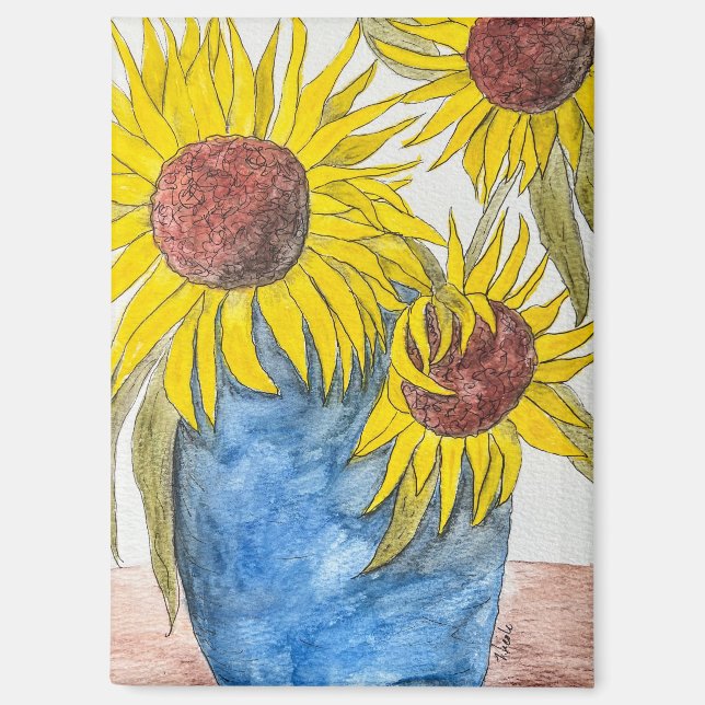 Sunflower Bouquet Magnet (Front)