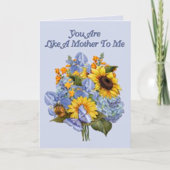 Sunflower Bouquet Mother's Day Card by Spice at Zazzle