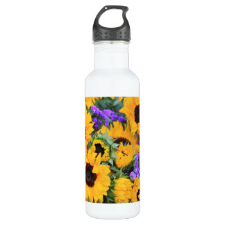 Sunflower Bouquet Stainless Steel Water Bottle