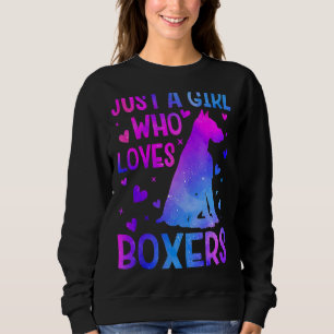 Sunflower Boxer Dog  Best Dog Mom Ever Mother's Da Sweatshirt