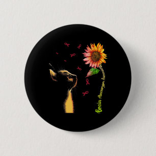 Sunflower Brain Aneurysm Awareness Button