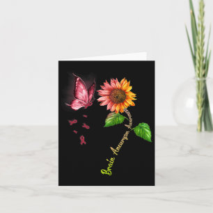 Sunflower Brain Aneurysm Awareness  Card
