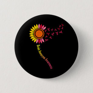 Sunflower Brain Aneurysm Awareness Month Support G Button