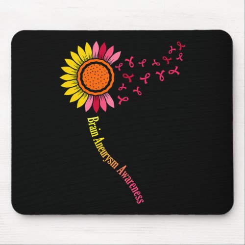 Sunflower Brain Aneurysm Awareness Month Support G Mouse Pad