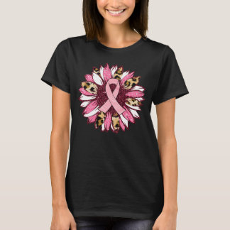 Sunflower Breast Cancer Awareness Cancer Survivor T-Shirt