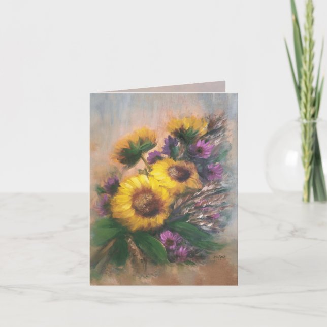 Sunflower Breeze 4 x 5.6 Card (Front)