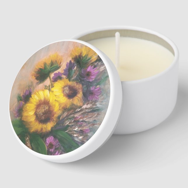 Sunflower Breeze by Jason Street Mini Candle Favors (Corner)