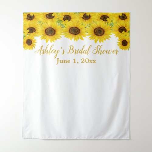 Sunflower Bridal Shower Backdrop Photo Booth Prop