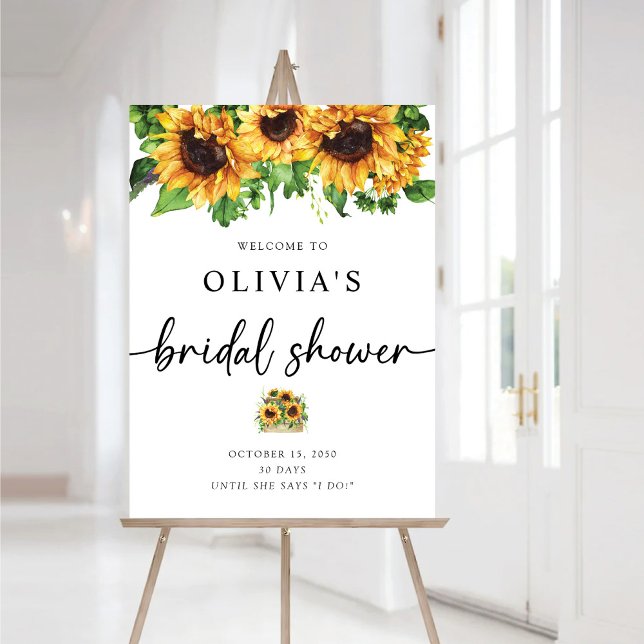Sunflower Bridal Shower Foam Boards (Creator Uploaded)