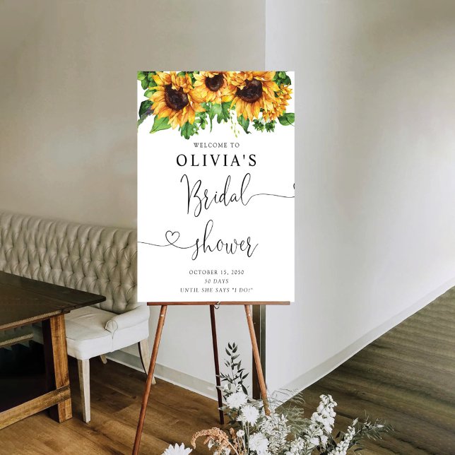 Sunflower Bridal Shower Foam Boards (Creator Uploaded)