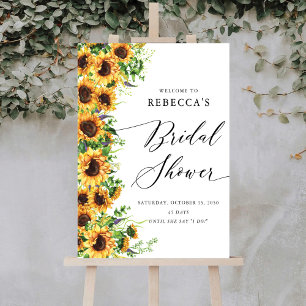Sunflower Bridal Shower Foam Boards
