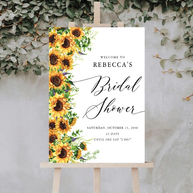 Sunflower Bridal Shower Foam Boards (Creator Uploaded)