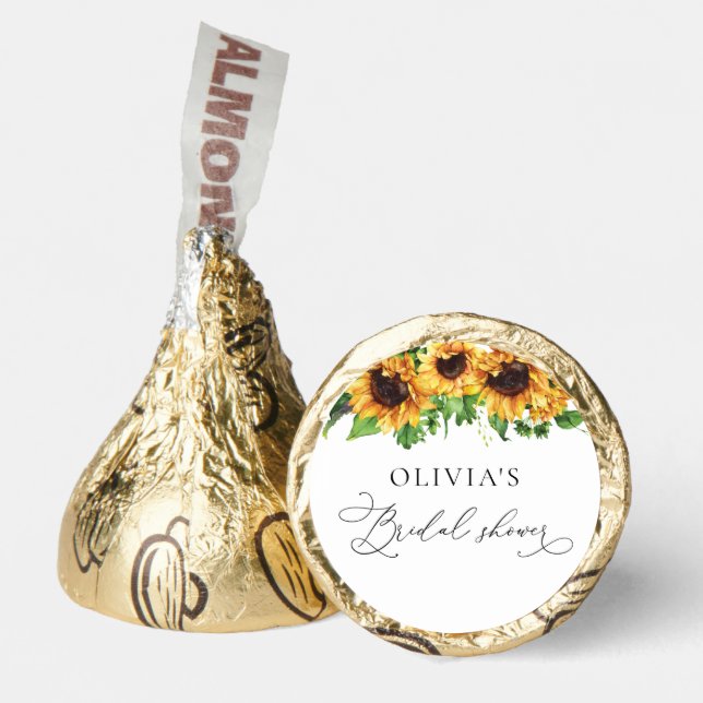 Sunflower Bridal Shower  Hershey®'s Kisses® (Front)