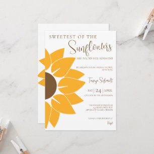 Sunflower Bridal Shower Invitation
