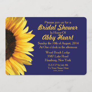 Sunflower Bridal Shower Invitation