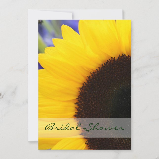 Sunflower Bridal Shower Invitation (Front)