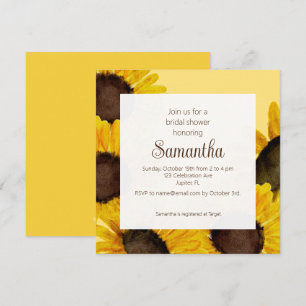 Sunflower Bridal Shower Invitation