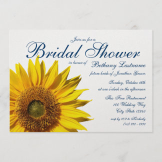 Sunflower Bridal Shower Invitation