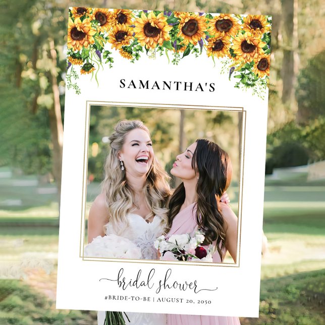 Sunflower Bridal Shower Photo Prop Foam Board (Creator Uploaded)
