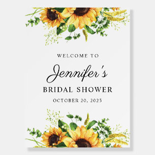 Sunflower Bridal Shower Sign, Bridal Shower Foam Board