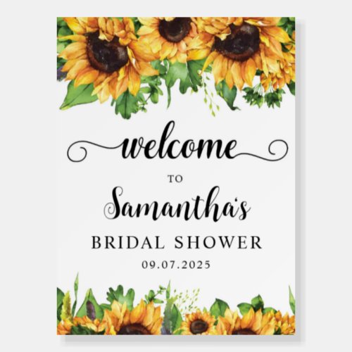 Sunflower Bridal Shower Sign Bridal Shower Sun Foam Board