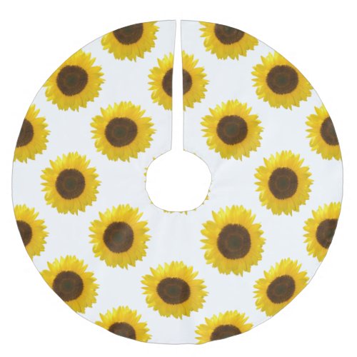 Sunflower Brushed Polyester Tree Skirt