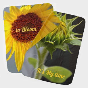 Sunflower Bud and Bloom Baby Blanket