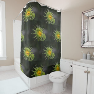 Sunflower Bud Shower Curtain