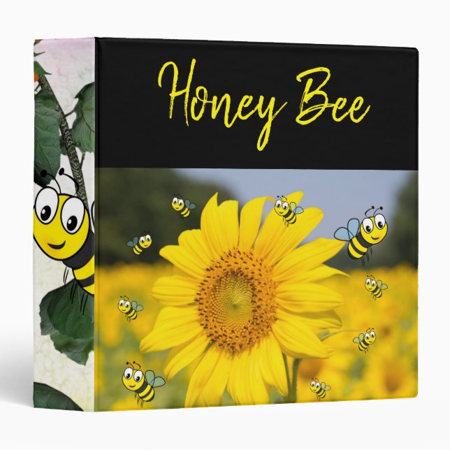Sunflower Bumblebee  Avery Binder (Front/Spine)
