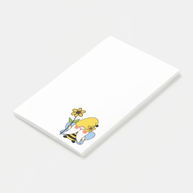 Sunflower Bumblebee Gnome Notes (Angled)