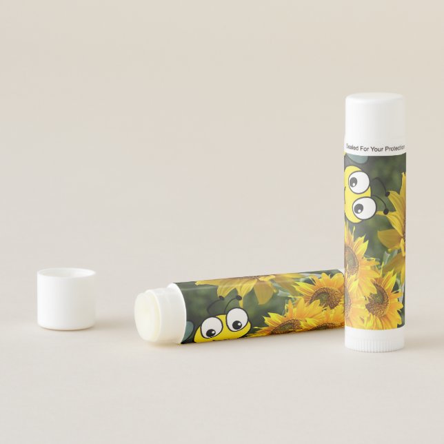 Sunflower Bumblebee Lip Balm (In Situ)