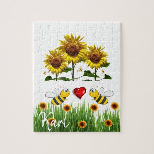 Sunflower Bumblebee Puzzles