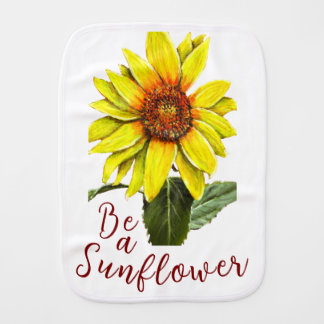 Sunflower Burp Cloth