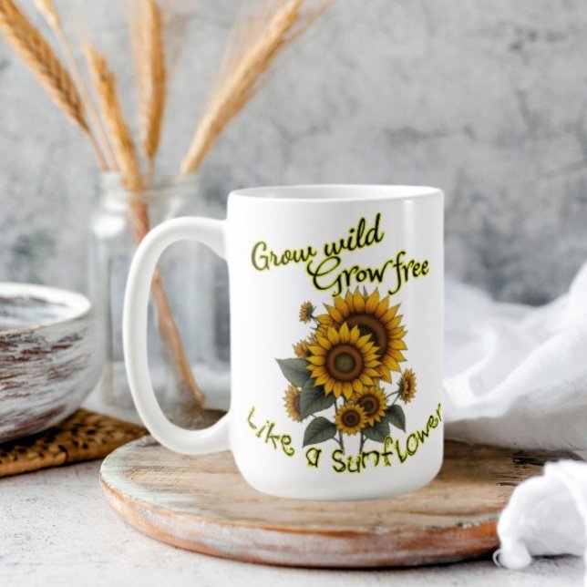Sunflower Burst Coffee Mug (Creator Uploaded)