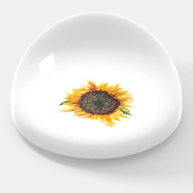 Sunflower Burst. Paperweight (Angled)