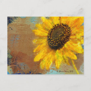 Sunflower Burst Postcard